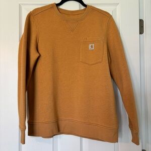 Carhartt relaxed fit midweight crewneck sweatshirt sz L yellow